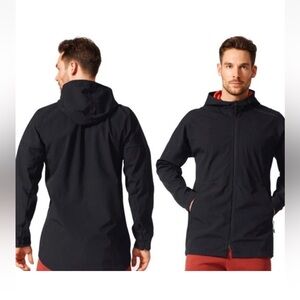 Adidas Athletics ZNE 90/10 Full Zip Hoodie Black Jacket Men's Large